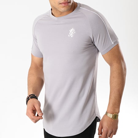 Gym King - Tee Shirt Oversize Laver Retro Taped Gris