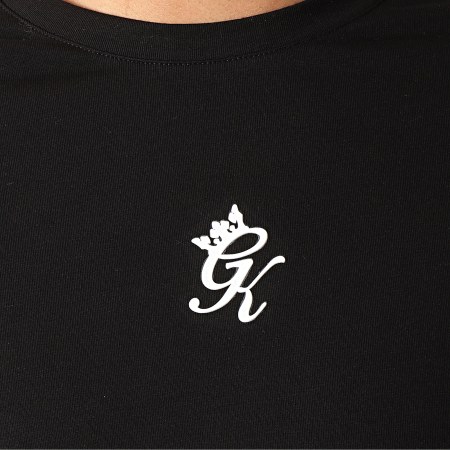 Gym King - Tee Shirt A Bandes Ali Noir Gris Chiné Rouge