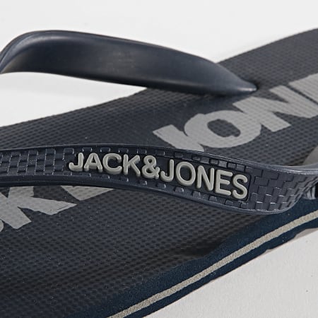 Jack And Jones - Tongs Logo Bleu Marine