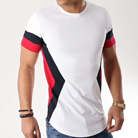 LBO - Tee Shirt Oversize Tricolore 736 Blanc