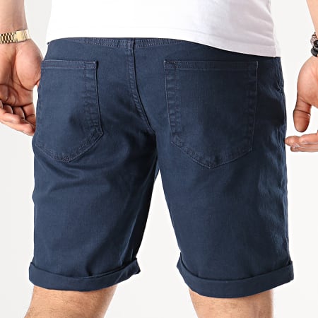 Only And Sons - Short Jean Ply Col Bleu Marine