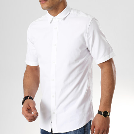 Only And Sons - Chemise Manches Courtes Travis Blanc