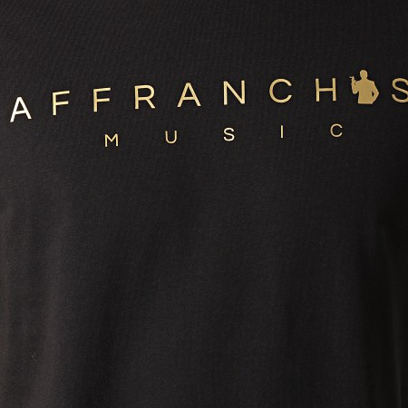 Affranchis Music - Tee Shirt Noir Doré