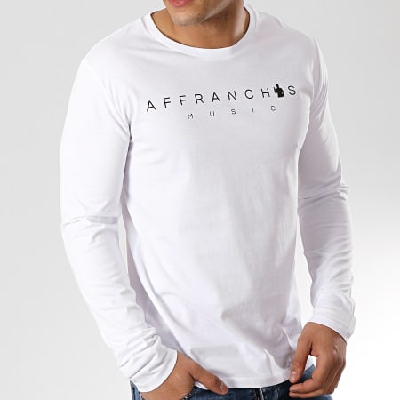 Affranchis Music - Maglietta bianca a maniche lunghe