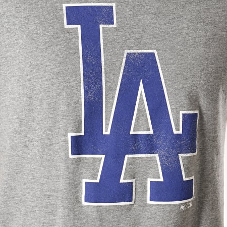 '47 Brand - Tee Shirt Los Angeles Dodgers Gris Chiné Bleu Roi