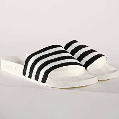 Adidas Originals - Claquette Adilette BD7592 Blanc Noir