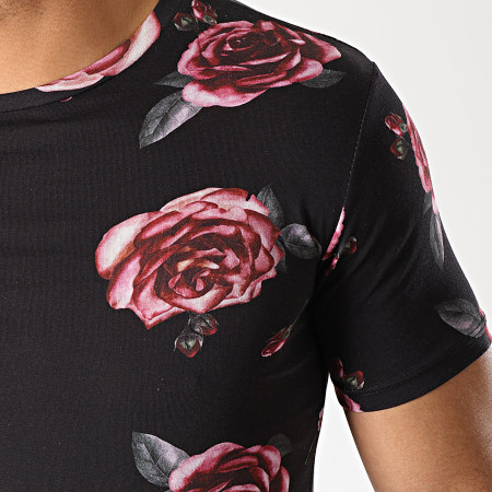 Uniplay - Tee Shirt Oversize KXT-12 Noir Floral