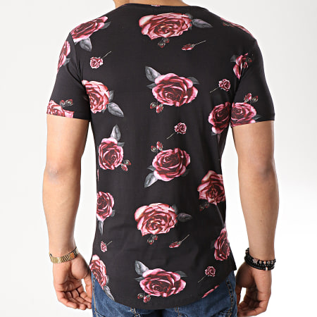 Uniplay - Tee Shirt Oversize KXT-12 Noir Floral