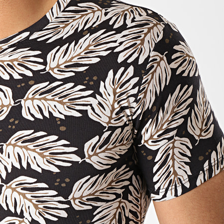 Uniplay - Tee Shirt Oversize KXT-13 Noir Beige Floral