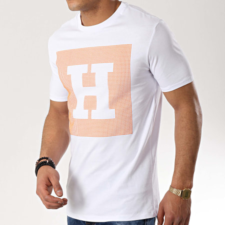 Uniplay - Tee Shirt UY364 Blanc Orange