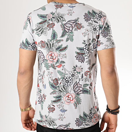 MTX - Tee Shirt ZT5005 Gris Floral
