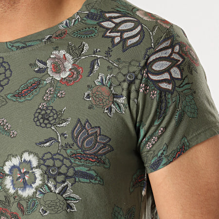 MTX - Tee Shirt ZT5005 Vert Kaki Floral