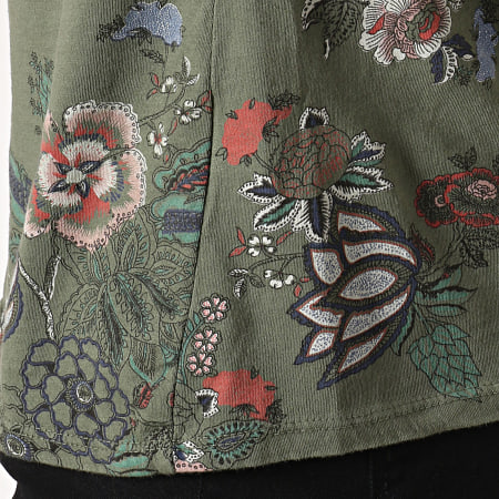 MTX - Tee Shirt ZT5005 Vert Kaki Floral