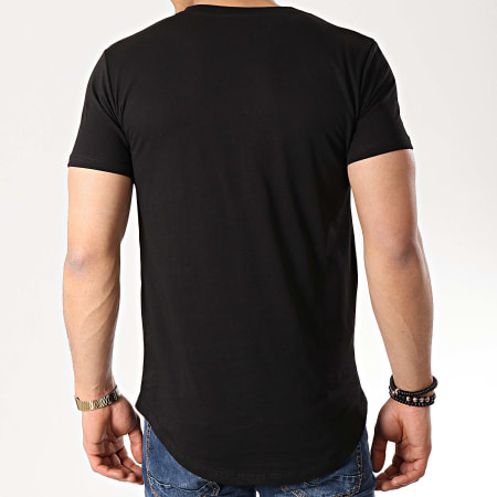 Classic Series - Tee Shirt Oversize 90882 Noir Argenté 