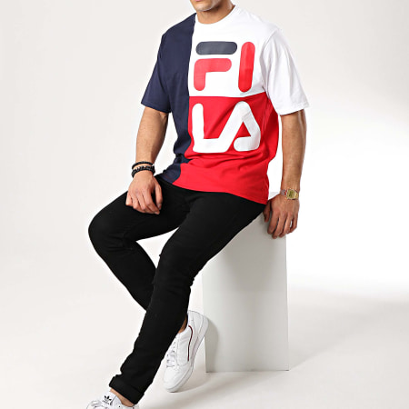 T shirt fila bleu blanc 2025 rouge