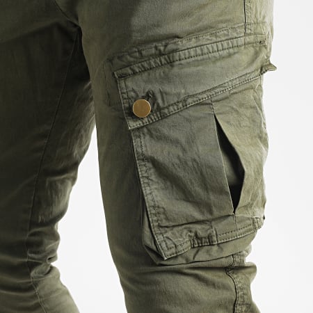 LBO - Pantaloni Cargo Skinny Jumbo Khaki