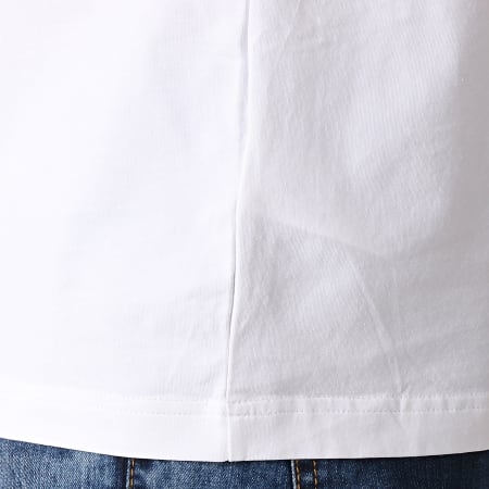 Calvin Klein - Tee Shirt GMS9K221 Blanc Bleu Roi