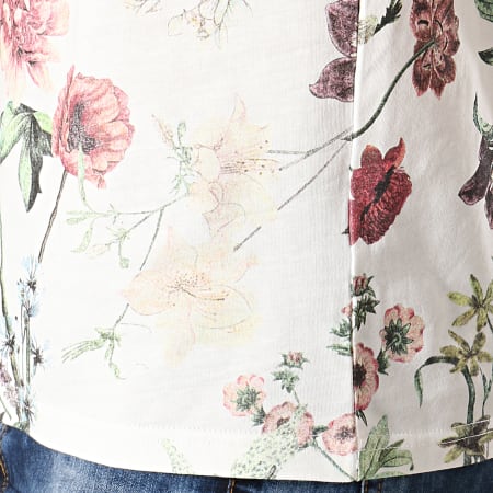 KZR - Tee Shirt 18119 Blanc Floral