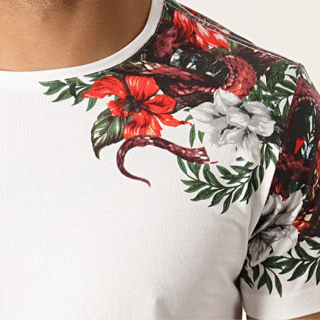 KZR - Tee Shirt 18121 Blanc Floral