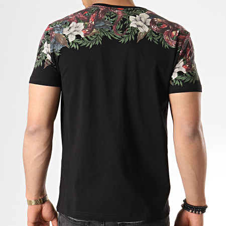 KZR - Tee Shirt 18121 Noir Floral