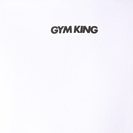 Gym King - Sweat Capuche Brand Carrier Blanc