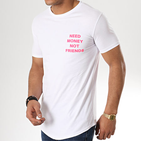 Uniplay - Tee Shirt Oversize KXT-20 Blanc Rose