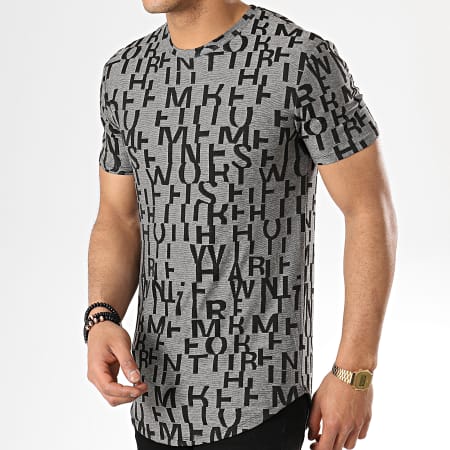 Uniplay - Tee Shirt Oversize UY363 Gris Noir