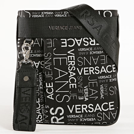 Versace Jeans Couture - Sacoche Linea Logo All Over Dis 3 Noir