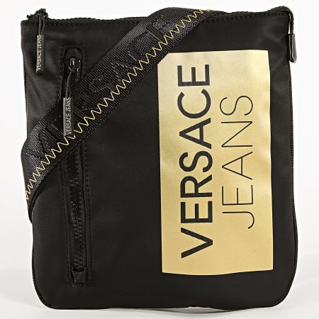 Versace Jeans Couture - Sacoche Linea Macrotag Dis 6 Noir Doré