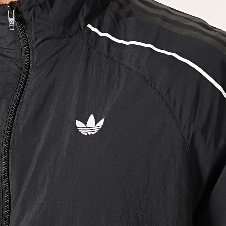 Adidas Originals - Veste Zippée Flamestrk DU8130 Noir Blanc