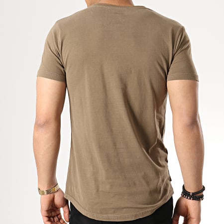 Classic Series - Tee Shirt Oversize 153 Vert Kaki Blanc