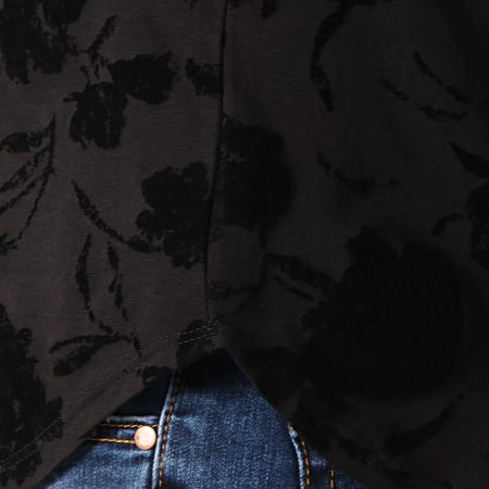 Classic Series - Tee Shirt Oversize 17481 Noir Floral