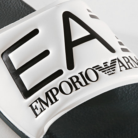 EA7 Emporio Armani - Claquettes Slipper Visibility XCP001-XCC22 Bleu Marine Blanc