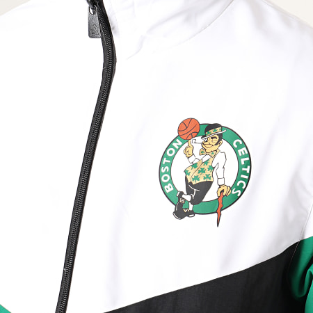 New Era - Veste Zippée NBA Colour Block Boston Celtics Blanc Noir Vert