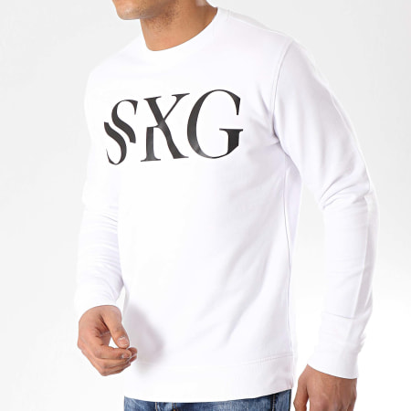 SKG - Sweat Crewneck Logo Blanc
