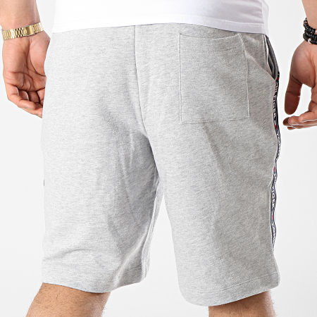 Tommy Hilfiger - Pantalones cortos de jogging con rayas 0707 Gris brezo