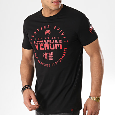 Venum - Te Shirt Signature Noir Rouge