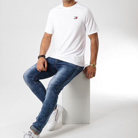 Tommy Hilfiger - Tee Shirt Back Logo 0055 Blanc