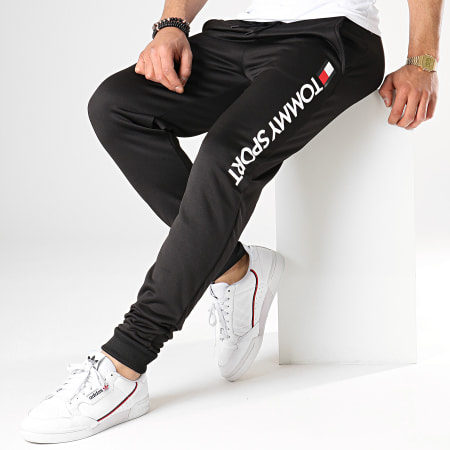 Tommy Hilfiger - Pantalon Jogging Vertical Logo 0071 Noir