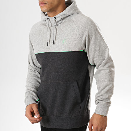 Classic Series - Sweat Capuche Ban Gris Anthracite Chiné