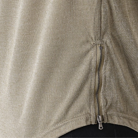 Gov Denim - Tee Shirt Oversize A Capuche 171029 Vert Kaki