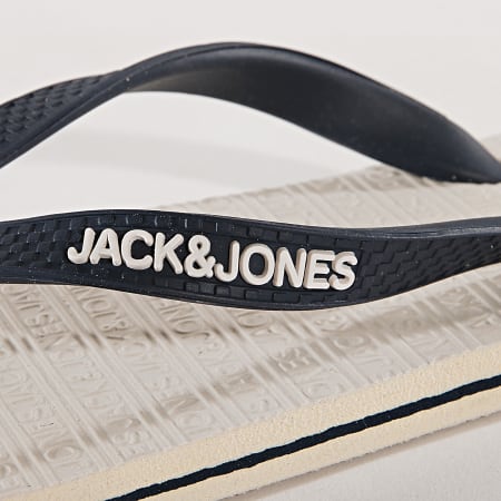 Jack And Jones - Tongs Basic Blanc Bleu Marine