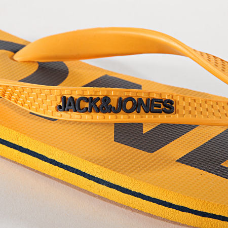 Jack And Jones - Tongs Logo Jaune 