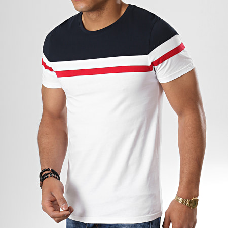 LBO - Tee Shirt Tricolore 726 Bleu Rouge Blanc