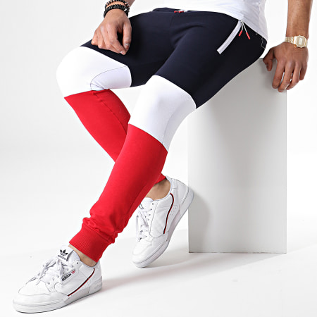 LBO - Pantalon Jogging Tricolore 628 Bleu Blanc Rouge