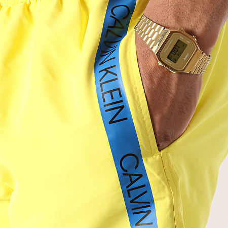 Calvin Klein - Short De Bain Avec Bandes Drawstring 294 Jaune