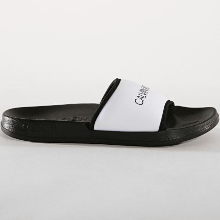 Calvin Klein - Claquettes Slide 377 Noir Blanc