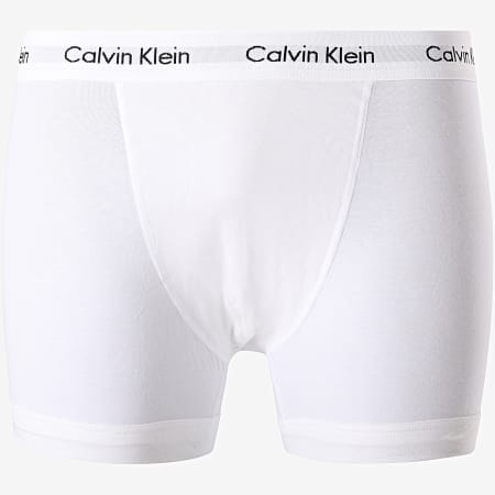 Calvin Klein - Juego de 3 bóxers de algodón elástico U2662G Blanco