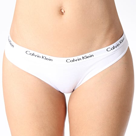 Calvin Klein - Lot De 3 Culottes Femme QD3588E Blanc Noir Gris Chiné