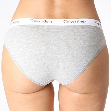 Calvin Klein - Culotte Femme QF1369E Gris Chiné Blanc
